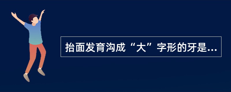 抬面发育沟成“大”字形的牙是（　　）。