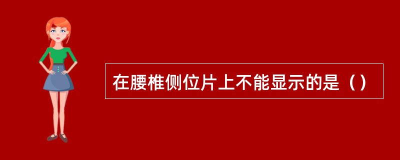 在腰椎侧位片上不能显示的是（）