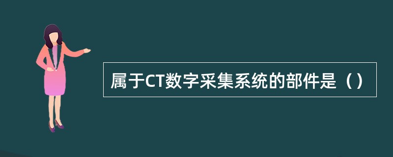属于CT数字采集系统的部件是（）