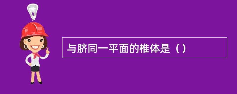 与脐同一平面的椎体是（）