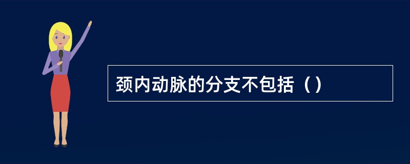 颈内动脉的分支不包括（）