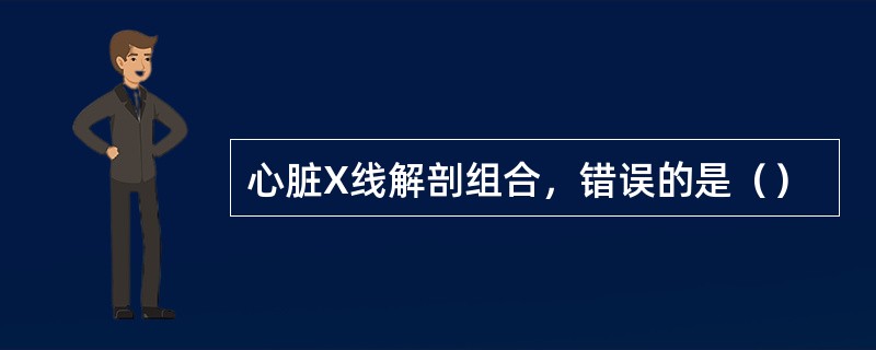 心脏X线解剖组合，错误的是（）