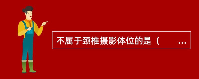 不属于颈椎摄影体位的是（　　）。