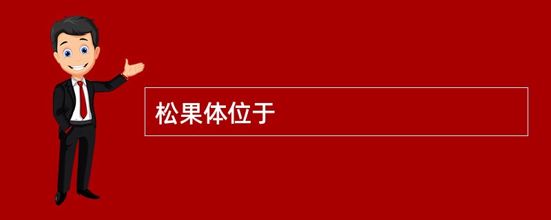 松果体位于