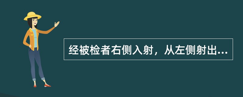 经被检者右侧入射，从左侧射出的体位是（）