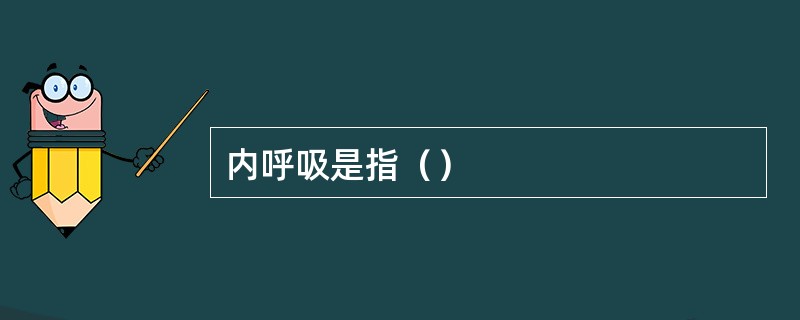 内呼吸是指（）
