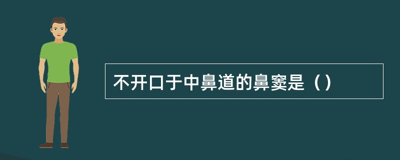 不开口于中鼻道的鼻窦是（）