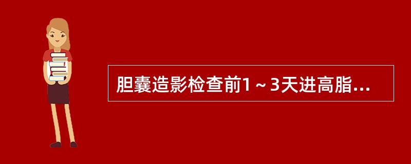 胆囊造影检查前1～3天进高脂肪食物准备，目的是（　　）。