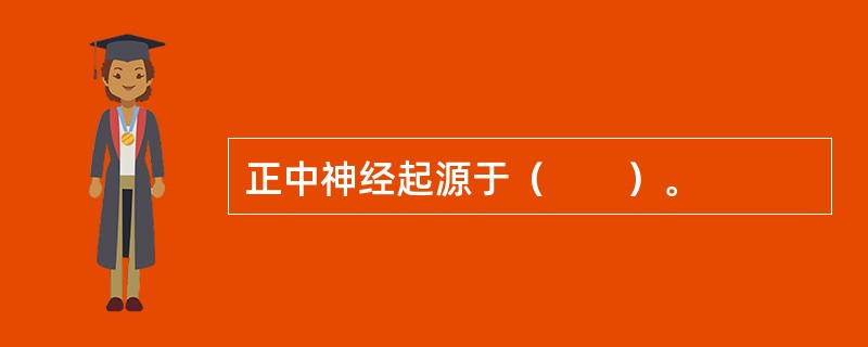 正中神经起源于（　　）。