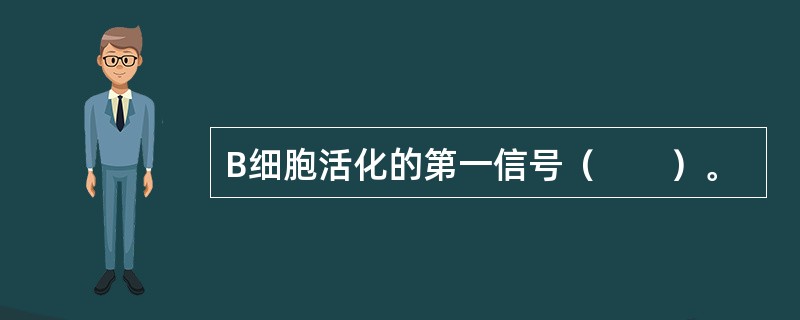 B细胞活化的第一信号（　　）。