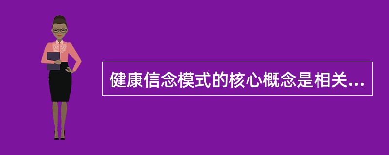 健康信念模式的核心概念是相关疾病（　　）。