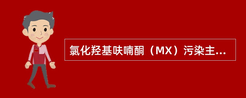 氯化羟基呋喃酮（MX）污染主要来源于（　　）。