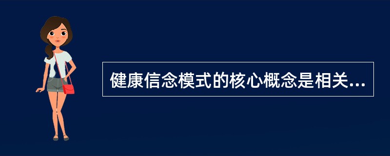 健康信念模式的核心概念是相关疾病（　　）。