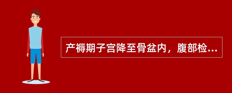 产褥期子宫降至骨盆内，腹部检查何时扪不到宫底