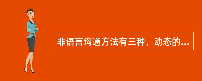 非语言沟通方法有三种，动态的、静态的和副语言。以下选项中属于副语言的是