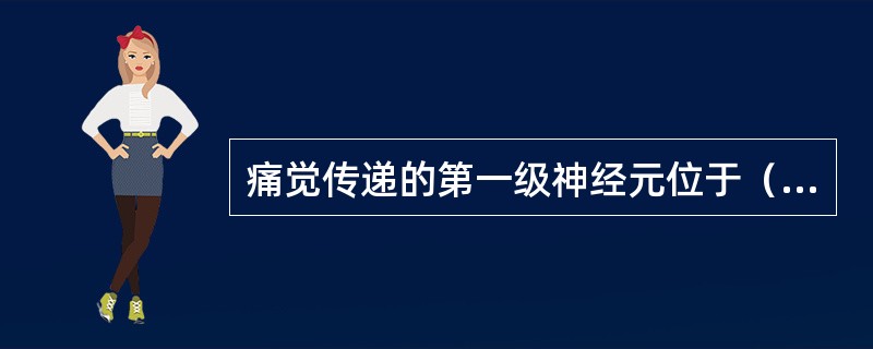 痛觉传递的第一级神经元位于（　　）。