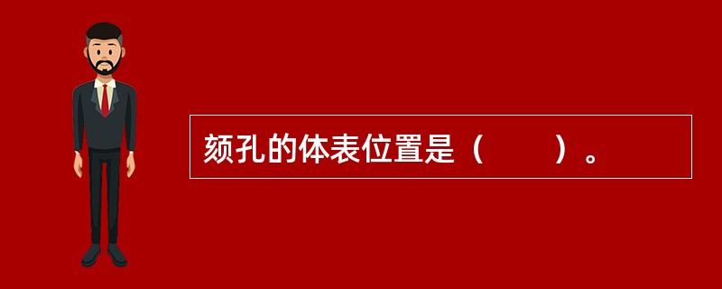颏孔的体表位置是（　　）。