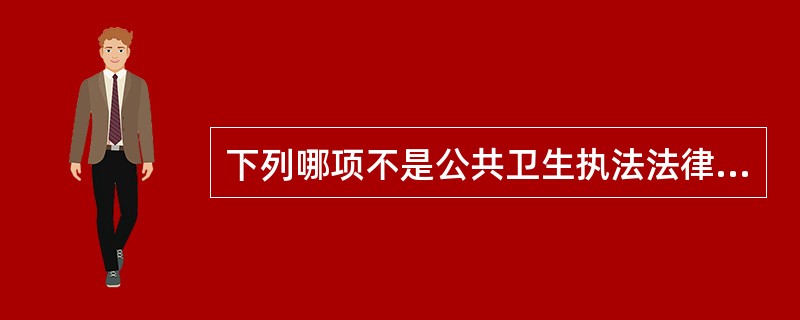 下列哪项不是公共卫生执法法律责任的承担方式