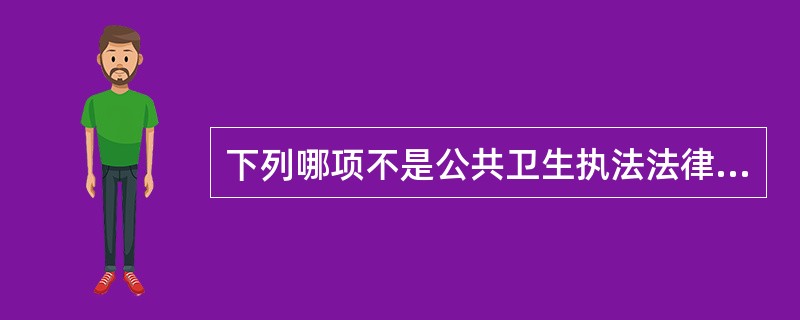 下列哪项不是公共卫生执法法律责任的承担方式()