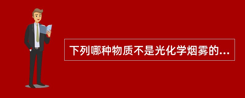 下列哪种物质不是光化学烟雾的主要成分？（　　）