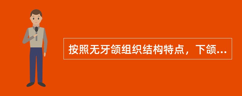 按照无牙颌组织结构特点，下颌舌骨嵴属于（　　）。