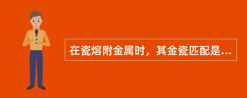 在瓷熔附金属时，其金瓷匹配是十分关键的。烤瓷材料的烧结温度与金属的熔点的关系是（　　）。