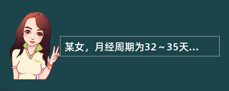 某女，月经周期为32～35天，经行量少，色紫黑有块，小腹胀痛拒按，舌正常，脉细涩。<br />根据描述，其治法是