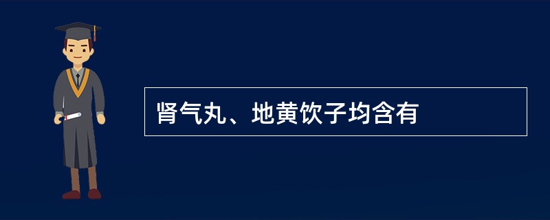 肾气丸、地黄饮子均含有