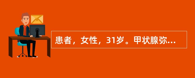 患者，女性，31岁。甲状腺弥漫性肿大，可触及震颤，伴有杂音，核素扫描为热结节，吸碘率增高。应首先考虑的诊断是