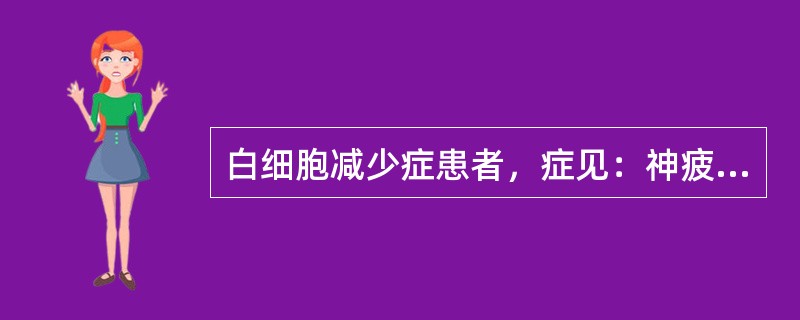 白细胞减少症患者，症见：神疲乏力，腰膝酸软，面色白，肢寒畏冷，大便溏，舌质淡，边有齿痕，苔白，脉沉迟。其中医辨证是