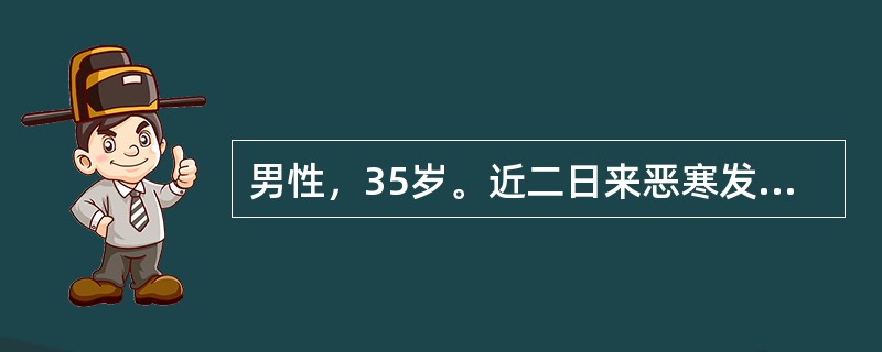 男性，35岁。近二日来恶寒发热，咳嗽痰少而黏，胸痛，咳时尤甚，呼吸不利，苔薄黄，脉浮滑而数，应诊断为