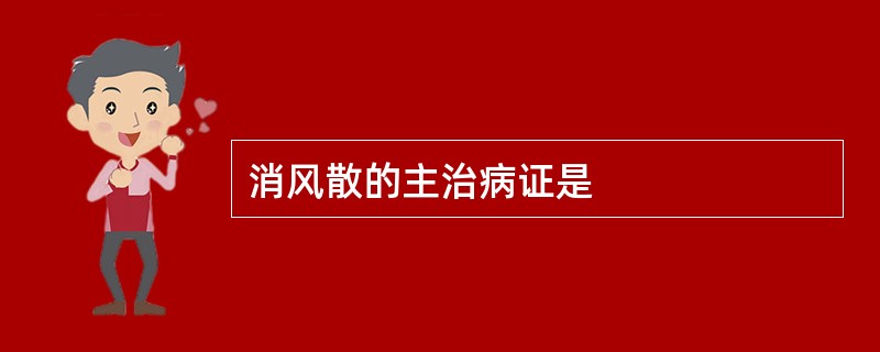 消风散的主治病证是