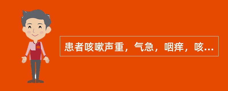 患者咳嗽声重，气急，咽痒，咳痰稀薄色白，伴鼻塞，流清涕，头痛，肢体酸楚，舌苔薄白，脉浮。治疗应首选