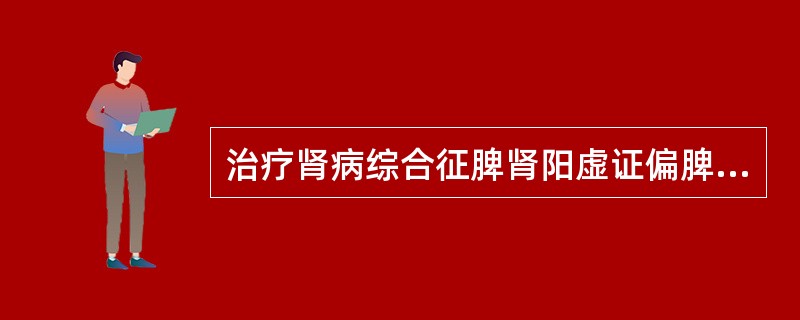 治疗肾病综合征脾肾阳虚证偏脾阳虚的首选方剂是