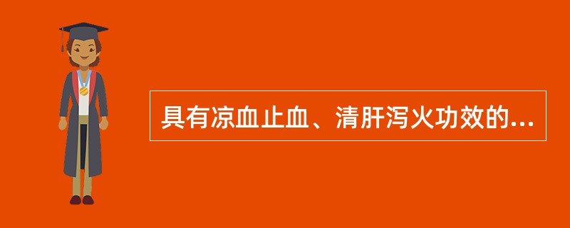 具有凉血止血、清肝泻火功效的药物是