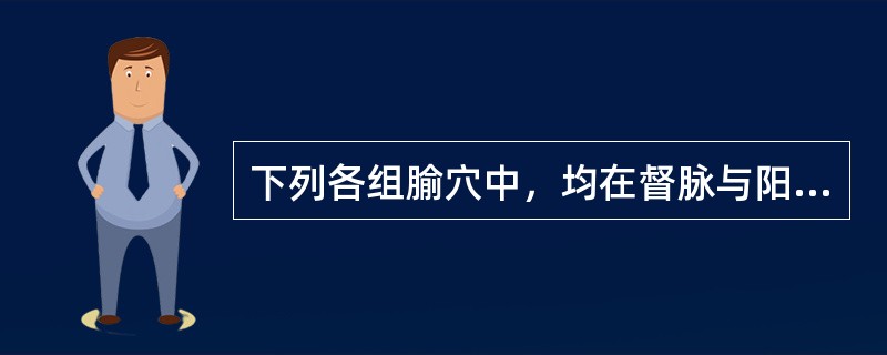 下列各组腧穴中，均在督脉与阳维脉交会处的腧穴是()