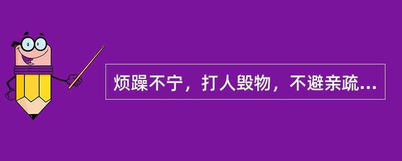 烦躁不宁，打人毁物，不避亲疏，应诊断为