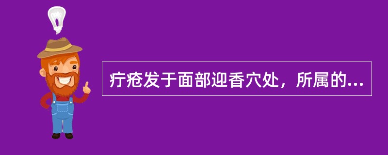 疔疮发于面部迎香穴处，所属的病证是()