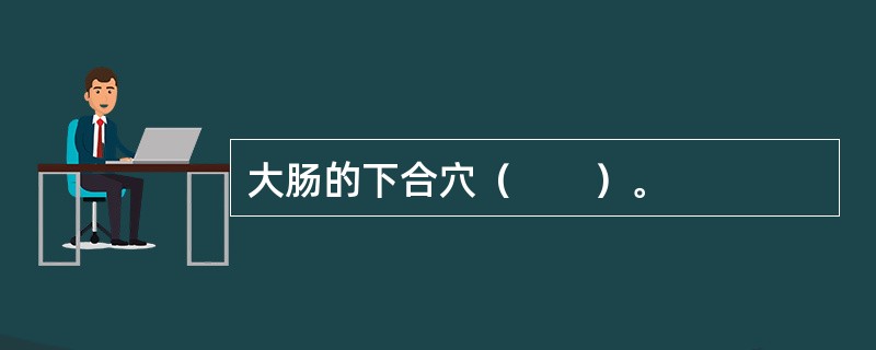 大肠的下合穴（　　）。 