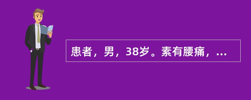 患者，男，38岁。素有腰痛，近日因劳累后症状加重，腰部触之僵硬，俯仰困难，其痛固定不移，舌紫暗，脉弦涩。治疗除取主穴外，还应加（　　）。