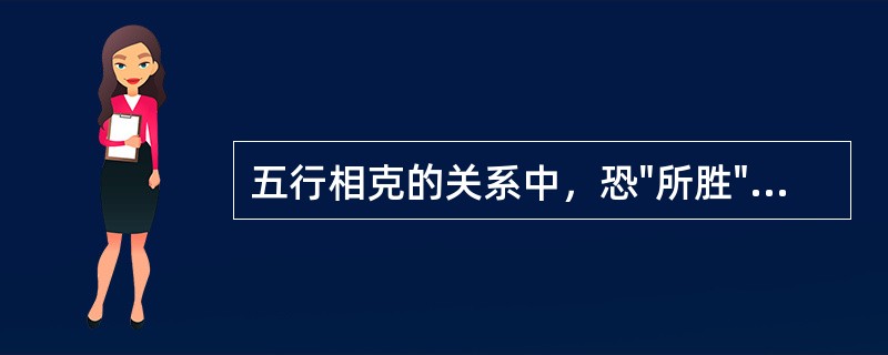 五行相克的关系中，恐"所胜"的情志是