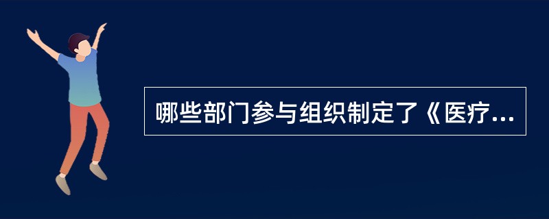 哪些部门参与组织制定了《医疗机构从业人员行为规范》？