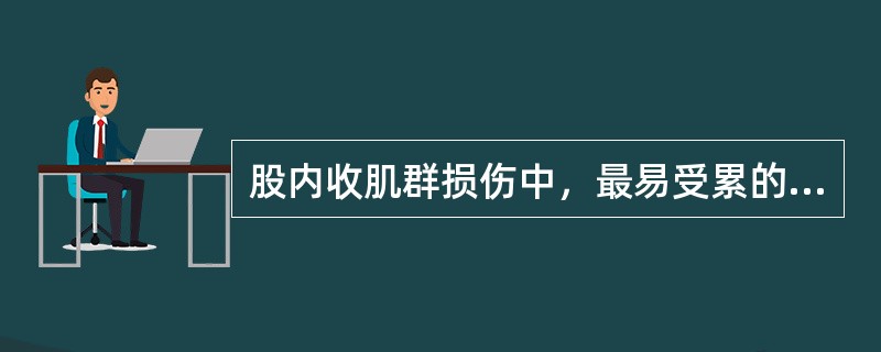 股内收肌群损伤中，最易受累的是（　　）。