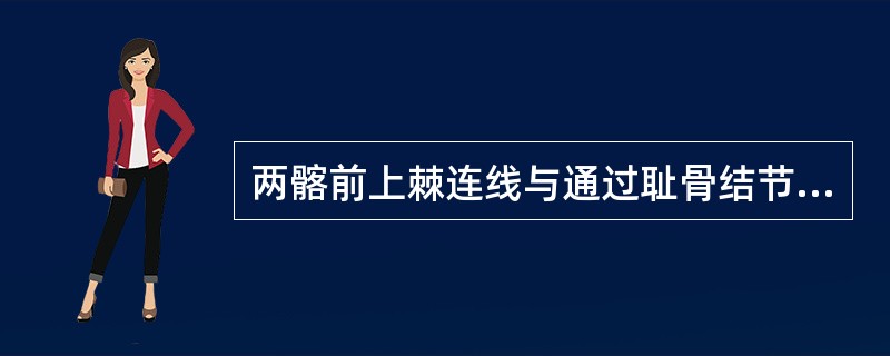 两髂前上棘连线与通过耻骨结节所作垂直线的相交点称为（　　）。