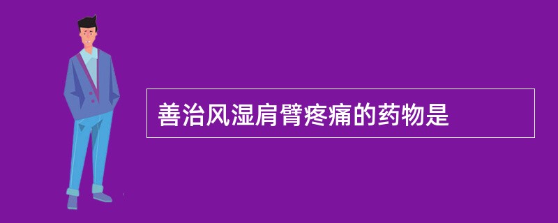 善治风湿肩臂疼痛的药物是