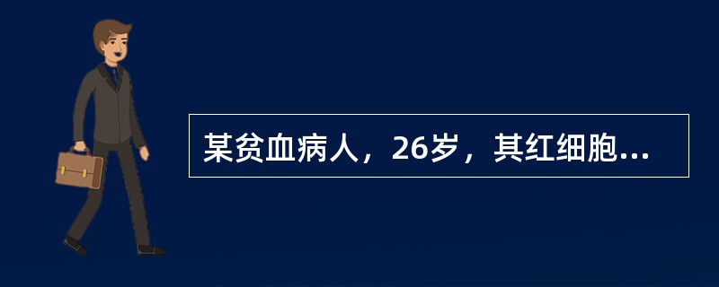 某贫血病人，26岁，其红细胞平均体积(MCV)为75fl，红细胞血红蛋白平均浓度(MCHC)为29%，确定该贫血性质最有价值的资料是