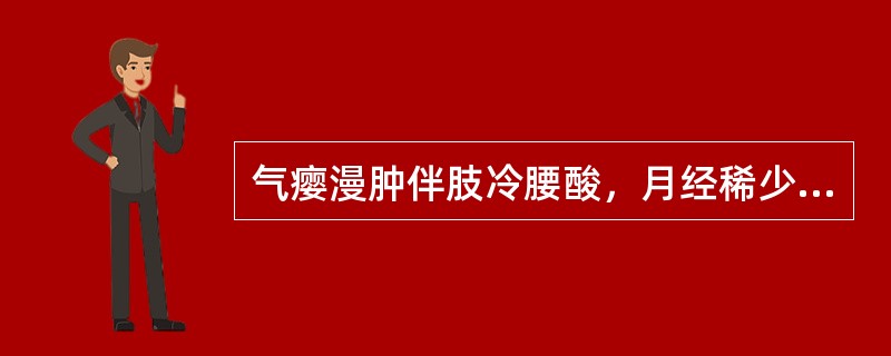 气瘿漫肿伴肢冷腰酸，月经稀少错后，面色无华者多属( )。