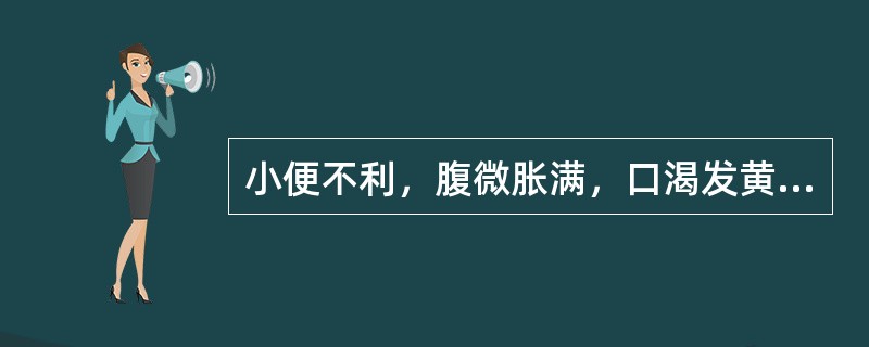 小便不利，腹微胀满，口渴发黄者，宜用