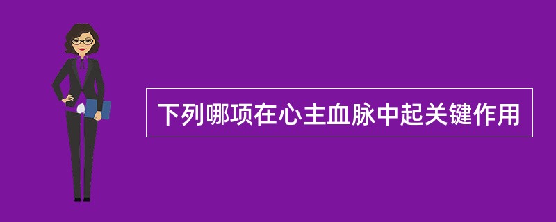 下列哪项在心主血脉中起关键作用