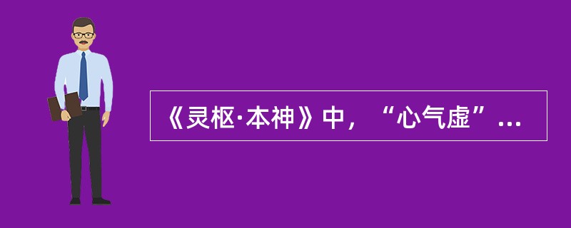 《灵枢·本神》中，“心气虚”，则（　　）。